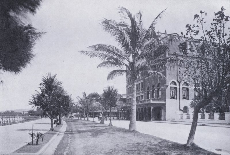 Esplanade ، يظهر فندق مارين ، ديربان (صورة b / w) بواسطة مصور جنوب أفريقي