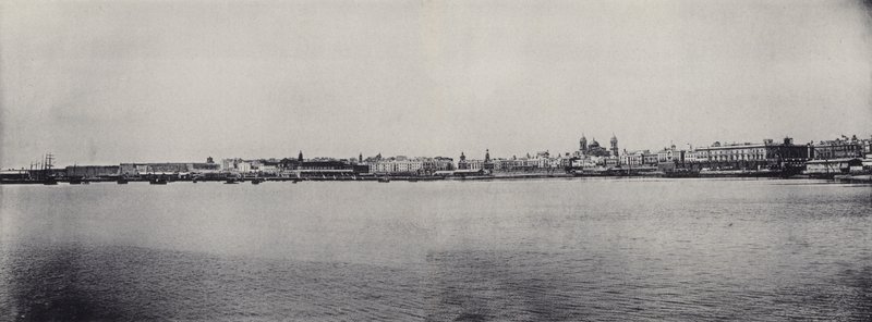 Cadiz: Vista General (b/w photo) بواسطة المصور الإسباني