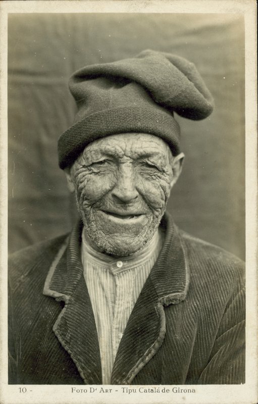رجل عجوز من جيرونا، إسبانيا (صورة بالأبيض والأسود) بواسطة المصور الإسباني