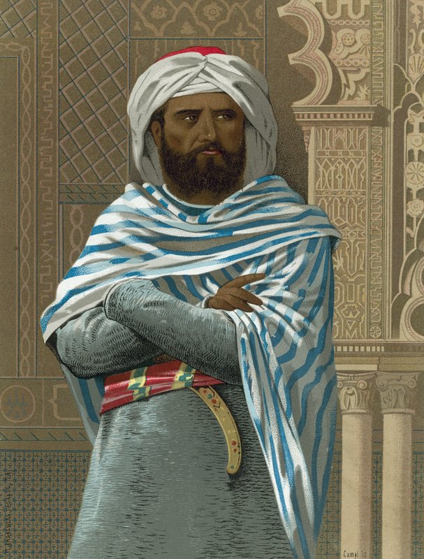 Abd al-Rahman I  بواسطة المدرسة الاسبانية
