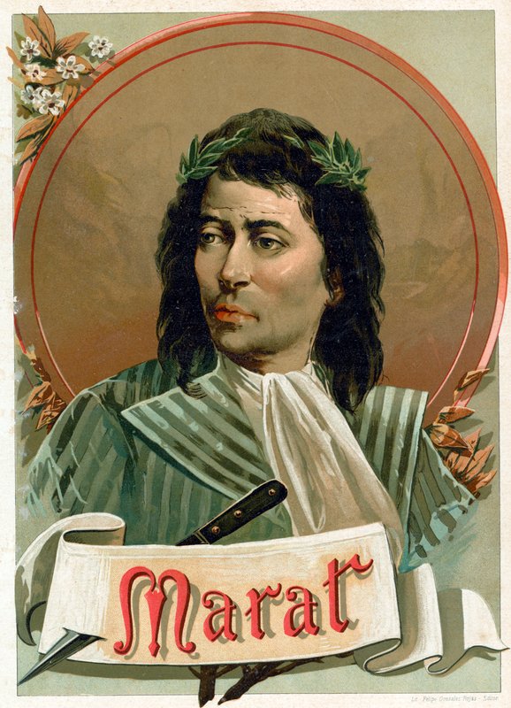 Jean-Paul Marat بواسطة المدرسة الاسبانية