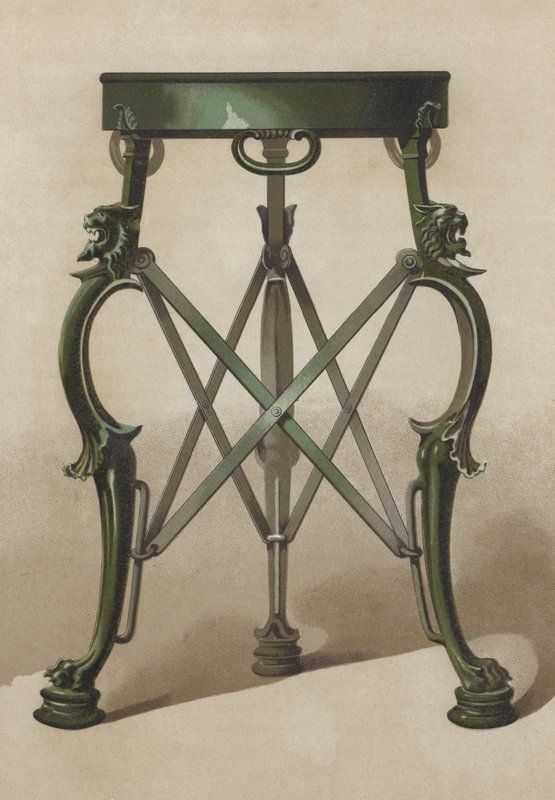 Roman bronze tripod (chromolitho) بواسطة المدرسة الاسبانية