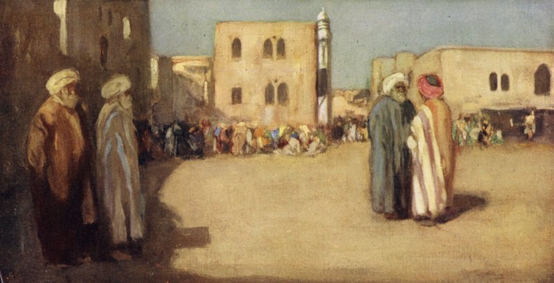 السوق ، بيت لحم (لون ليثو) بواسطة ستيفن ريد
