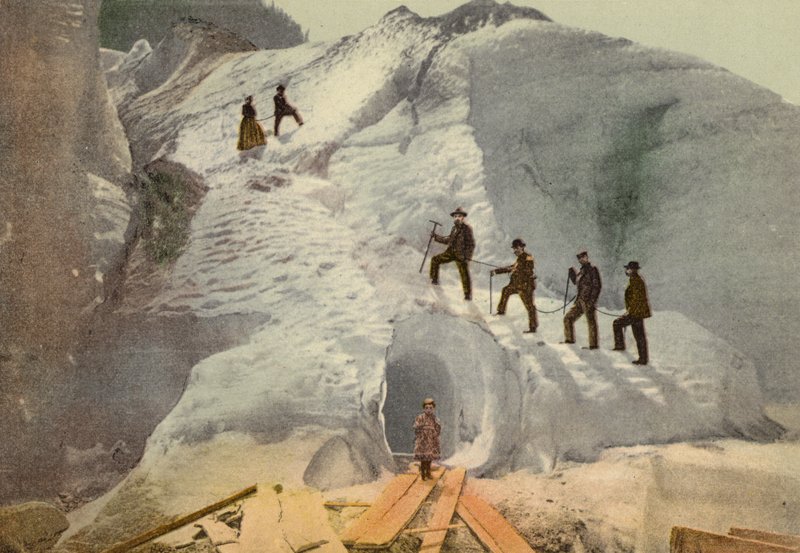 بيرنيز أوبرلاند: Grindelwald ، Lower Glacier (صورة ملونة) بواسطة المصور السويسري
