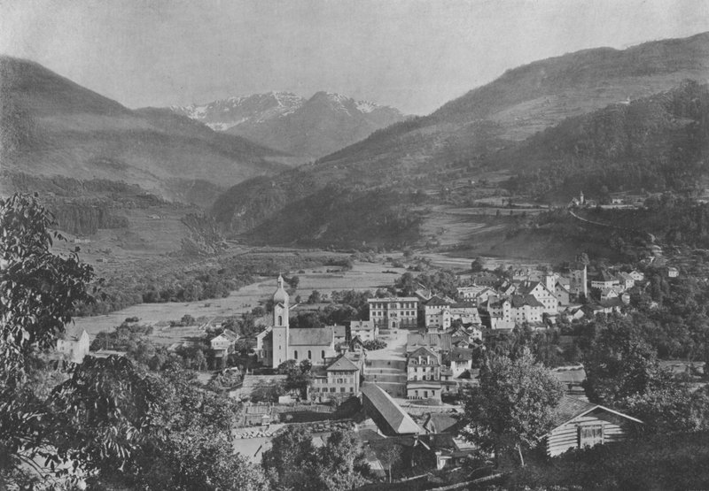 إيلانز ، Vue genale (b / w photo) بواسطة المصور السويسري