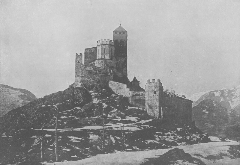 Sion, Valere (b/w photo) بواسطة المصور السويسري