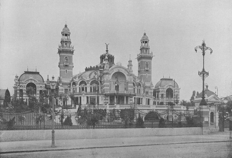 زيورخ ، كازينو La "Tonhalle" (صورة أبيض وأسود) بواسطة المصور السويسري