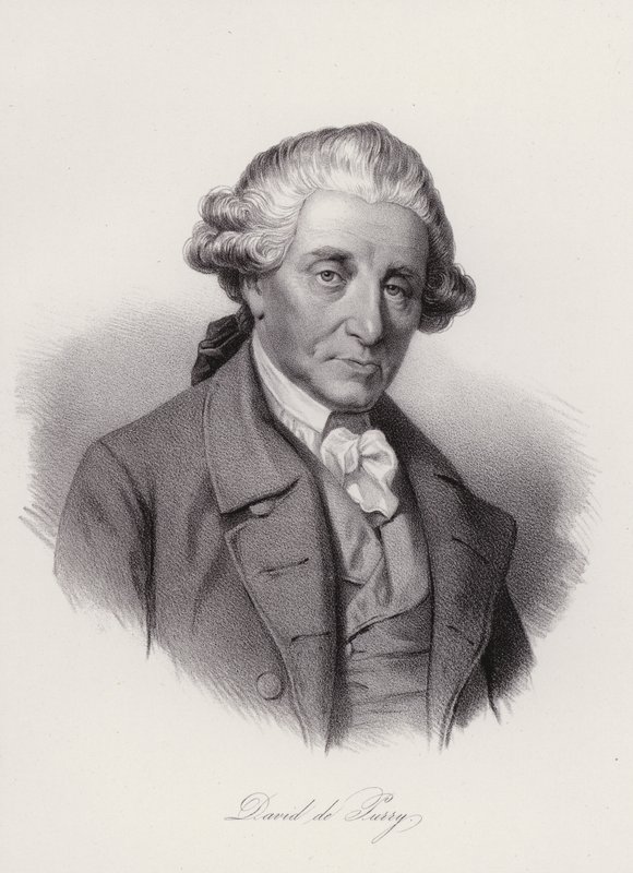 David de Pury, Swiss-born Portugese businessman and benefactor (engraving) بواسطة المدرسة السويسرية