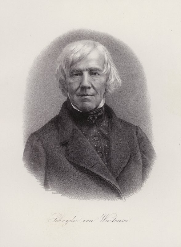 فرانز Xaver Schnyder von Wartensee ، ملحن سويسري (نقش) بواسطة المدرسة السويسرية
