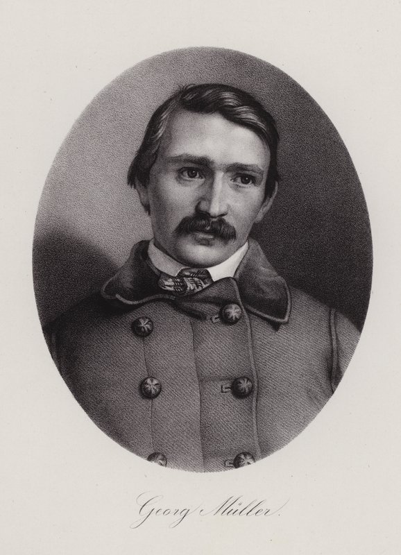 Johann Georg Mueller, Swiss architect and painter (engraving) بواسطة المدرسة السويسرية