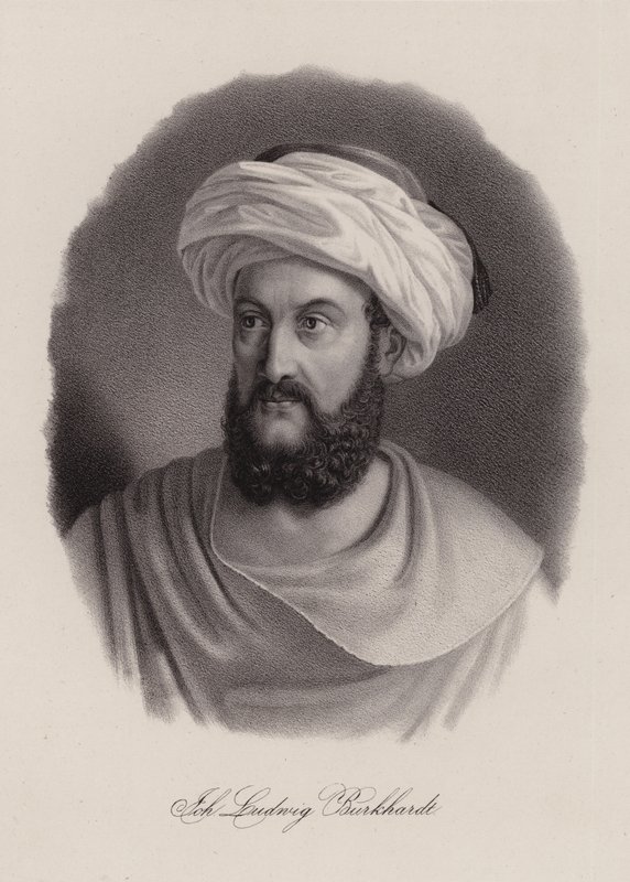 يوهان لودفيج بوركهارت ، مسافر وعالم جغرافي سويسري (نقش) بواسطة المدرسة السويسرية