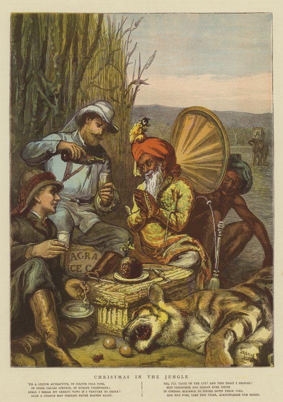 عيد الميلاد في الغابة (chromolitho) بواسطة قاعة سيدني بريور