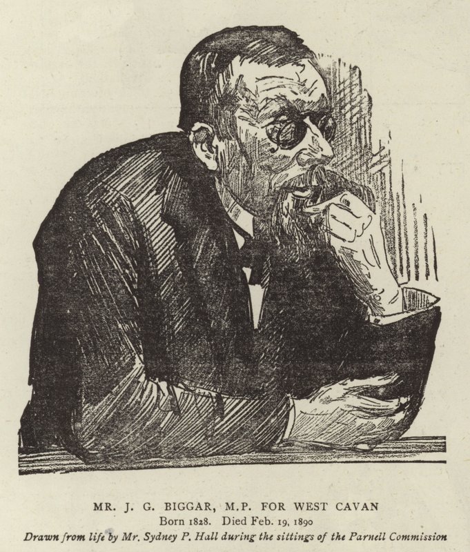 السيد JG Biggar ، عضو مجلس النواب عن West Cavan بواسطة قاعة سيدني بريور