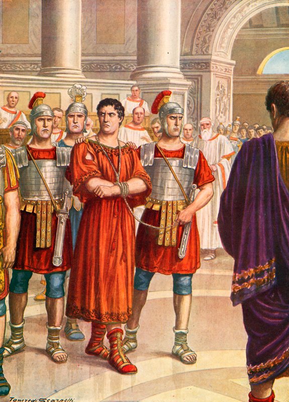 Sejanus قيد الاعتقال في مجلس الشيوخ بواسطة تانكريدي سكاربيللي
