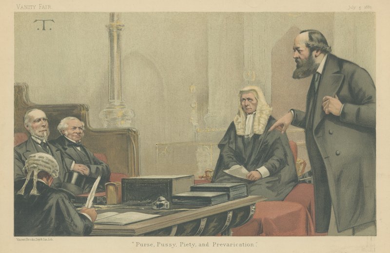 Lords Northbrook، Granville، Selbourne and Salisbury بواسطة ثيوبالد شارتران