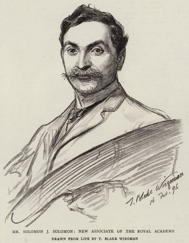 السيد Solomon J Solomon ، مساعد جديد للأكاديمية الملكية بواسطة ثيودور بليك ويرجمان