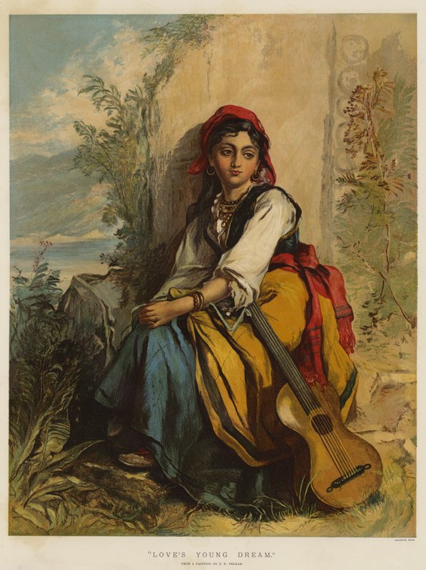 حلم شاب صغير (chromolitho) بواسطة توماس كينت بيلهام
