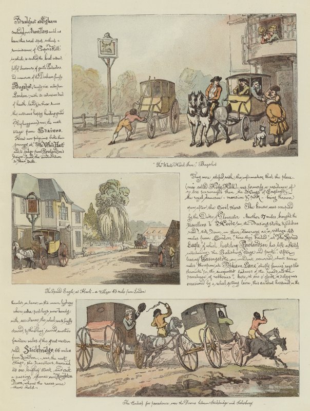 جولة رولاندسون في تشيس بوست ، 1782 (كروموليثو) بواسطة توماس رولاندسون