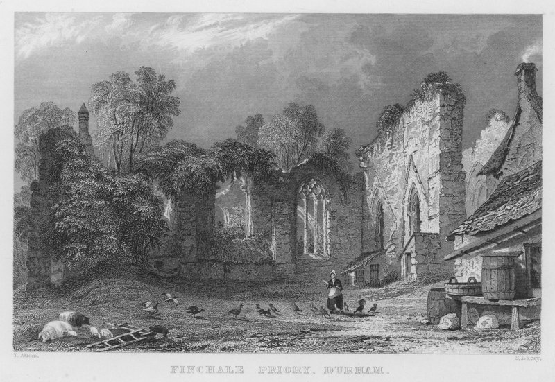 Finchale Priory ، دورهام (نقش) بواسطة توماس (بعد) ألوم