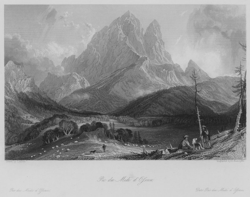 Pic du Midi d'Ossau (نقش) بواسطة توماس (بعد) ألوم
