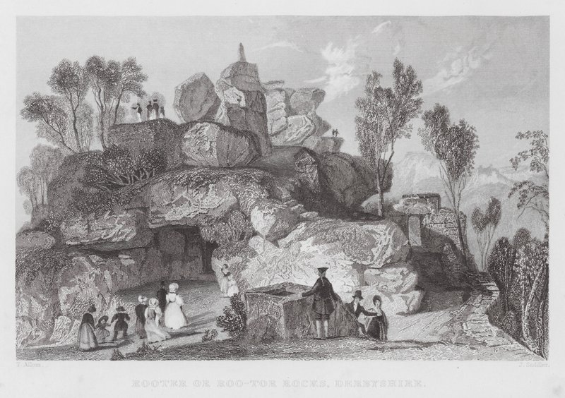 Rooter أو Roo-tor Rocks ، Derbyshire (نقش) بواسطة توماس (بعد) ألوم