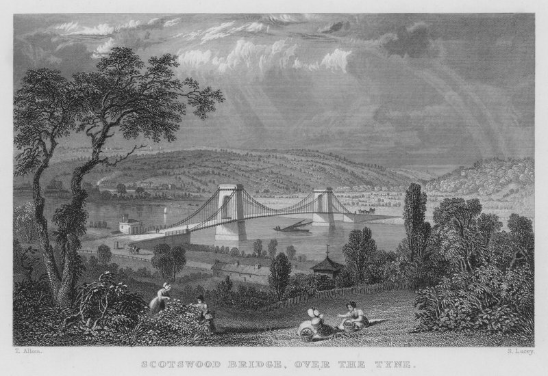 جسر Scotswood ، فوق Tyne (نقش) بواسطة توماس (بعد) ألوم