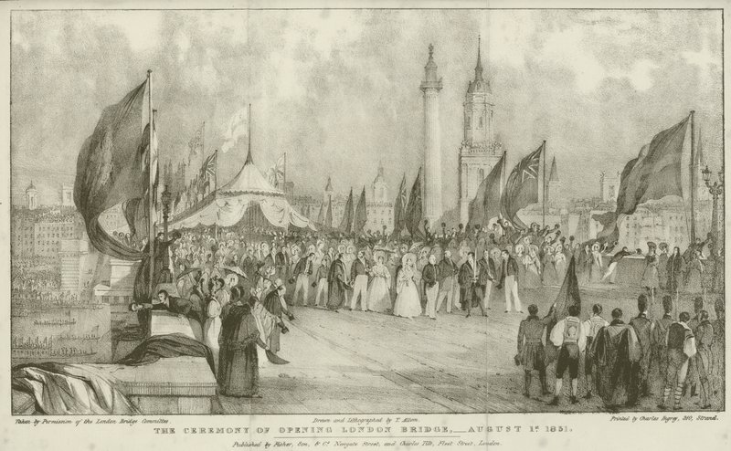 The ceremony of opening London Bridge بواسطة توماس (بعد) ألوم