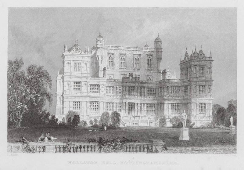 Wollaton Hall ، Nottinghamshire (النقش) بواسطة توماس (بعد) ألوم