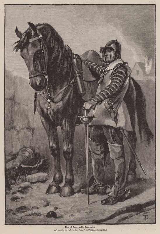 واحدة من Cromwell's Ironsides (نقش) بواسطة توماس (بعد) ديفيدسون
