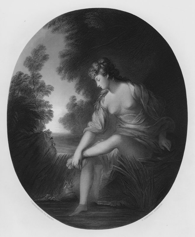 Musidora, from the picture in the Vernon Gallery (engraving) بواسطة توماس (بعد) جينزبورو