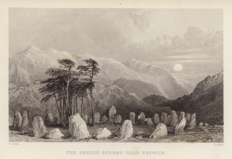 The Druids Stone بالقرب من كيسويك بواسطة توماس ألوم