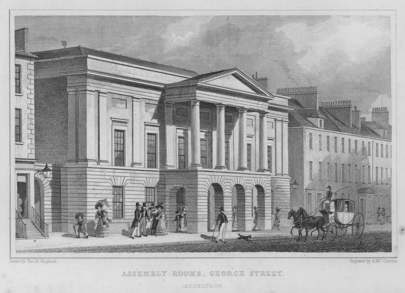 Assembly Rooms, George Street, Edinburgh (engraving) بواسطة توماس هوسمر شيبرد