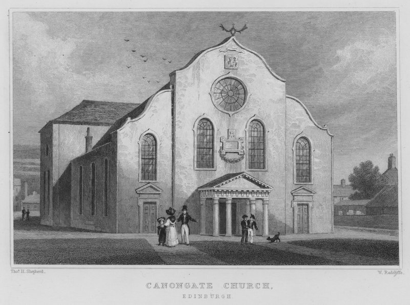 كنيسة Canongate ، إدنبرة (نقش) بواسطة توماس هوسمر شيبرد