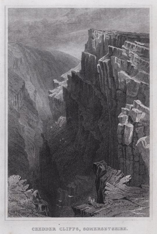 Chedder Cliffs, Somersetshire (engraving) بواسطة توماس هوسمر شيبرد