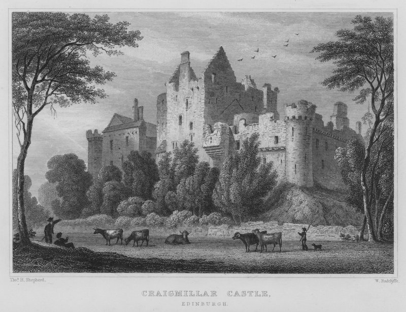 Craigmillar Castle, Edinburgh (engraving) بواسطة توماس هوسمر شيبرد