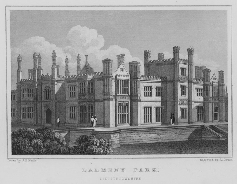 Dalmeny Park ، Linlithgowshire (نقش) بواسطة توماس هوسمر شيبرد