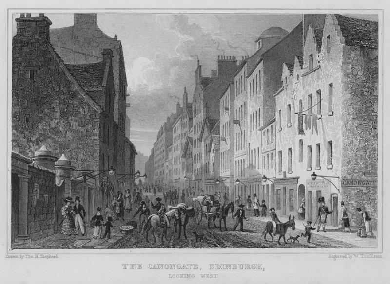 The Canongate ، إدنبرة ، النظر إلى الغرب (نقش) بواسطة توماس هوسمر شيبرد