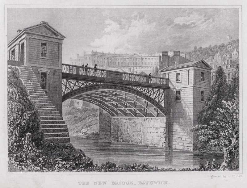 The New Bridge, Bathwick (engraving) بواسطة توماس هوسمر شيبرد