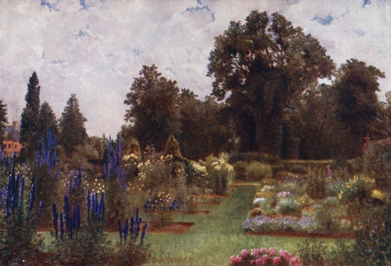 Kew Gardens: Herbaceous Gardens (colour litho) بواسطة توماس ماور مارتن