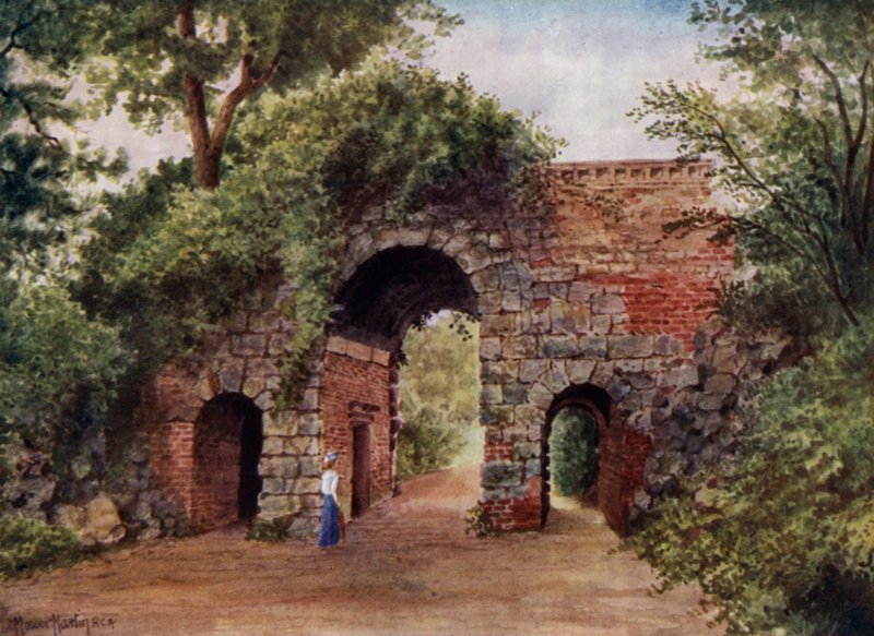 Kew Gardens: The Ruined Arch (colour litho) بواسطة توماس ماور مارتن