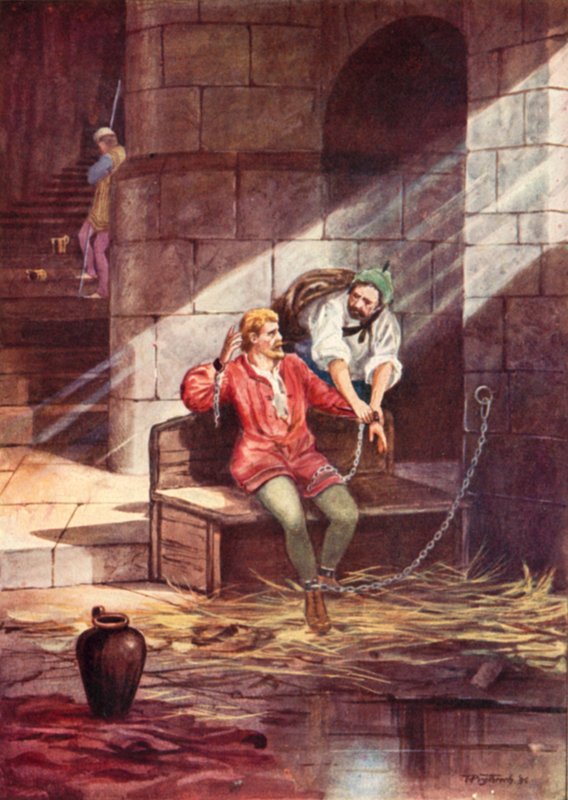 هروب Gruffudd ap Cynan ، ملك Gwynedd ، من قلعة Chester بواسطة توماس بريثرش