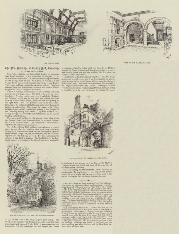 المباني الجديدة في Trinity Hall ، Cambridge بواسطة توماس رافلز دافيسون