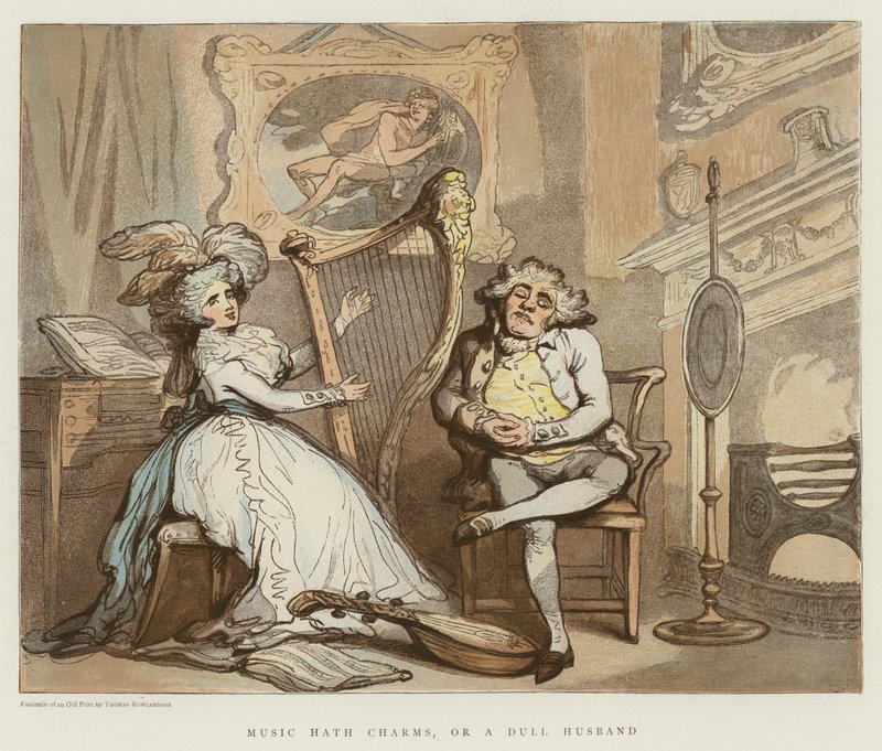 موسيقى Hath Charms ، أو الزوج البليد (chromolitho) بواسطة توماس رولاندسون