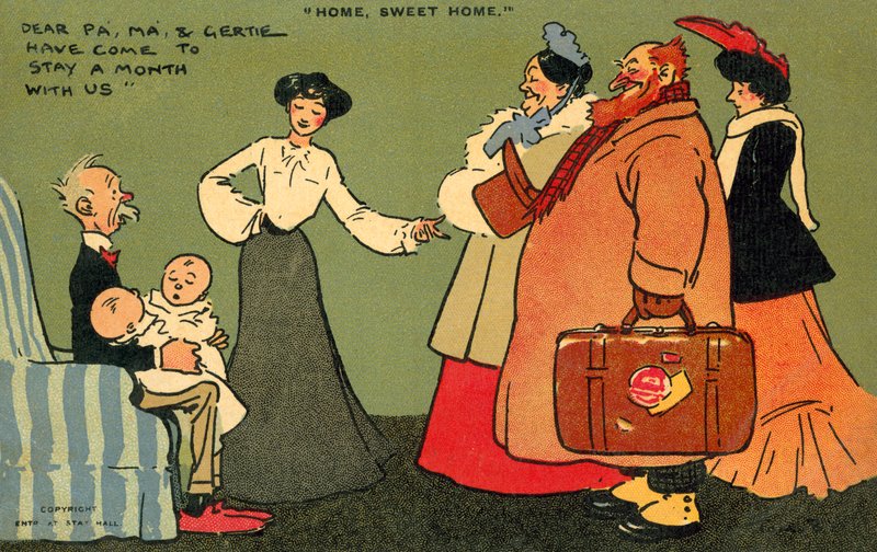المنزل ، Sweet Home (chromolitho) بواسطة توم براون