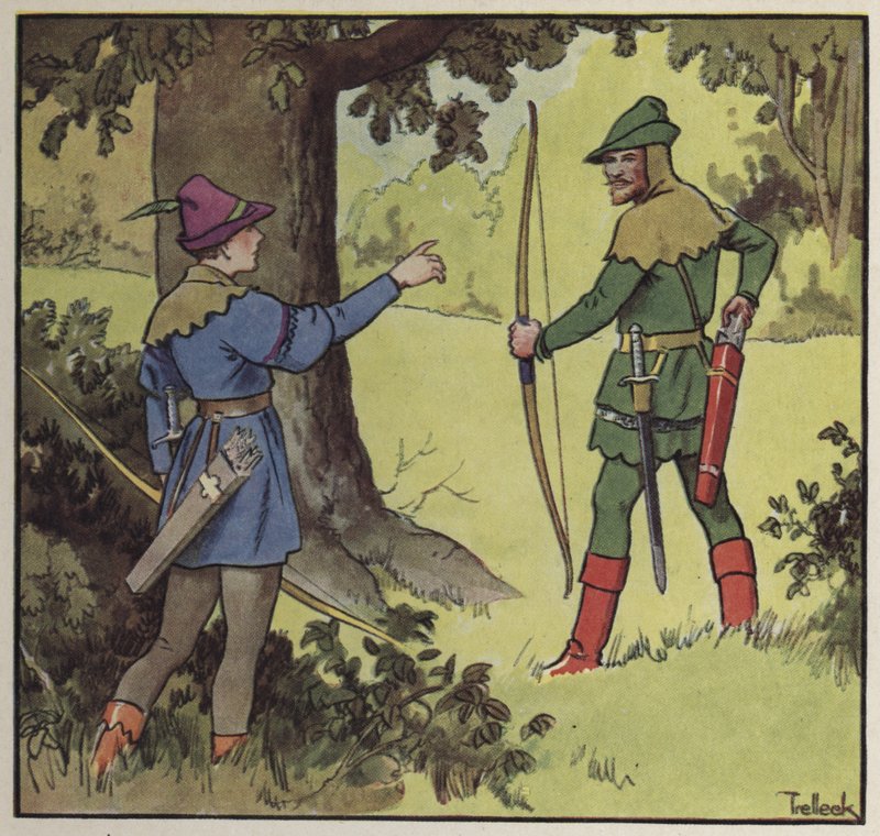 Robin Hood and his Merry Men (colour litho) بواسطة تريليك تريليك
