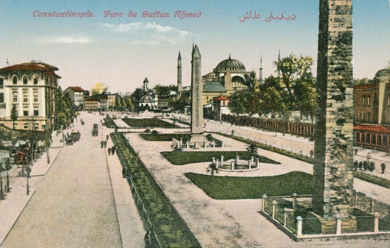 منتزه السلطان أحمد ، القسطنطينية ، تركيا بواسطة مصور تركي