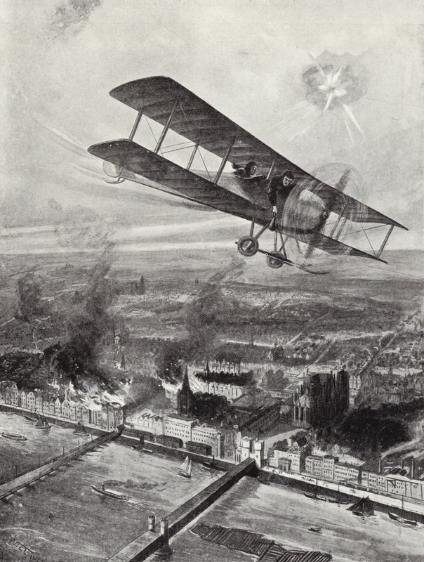قائد السرب Spenser Gray يحلق فوق كولونيا ، 8 أكتوبر 1914 بواسطة دبليو أفيس