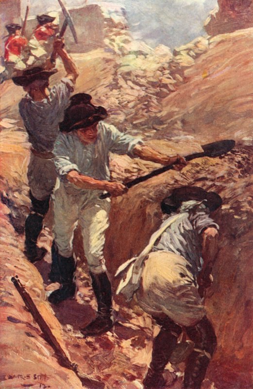Clive in the Trenches at Arcot (لون ليثو) بواسطة WRS (بعد) ستوت