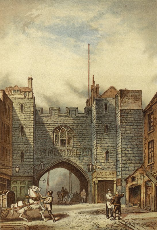 بوابة سانت جون ، كليركينويل (chromolitho) بواسطة والدو سارجينت