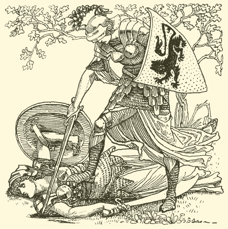 من Spenser’s Faerie Queene (نقش) بواسطة والتر (بعد) كرين